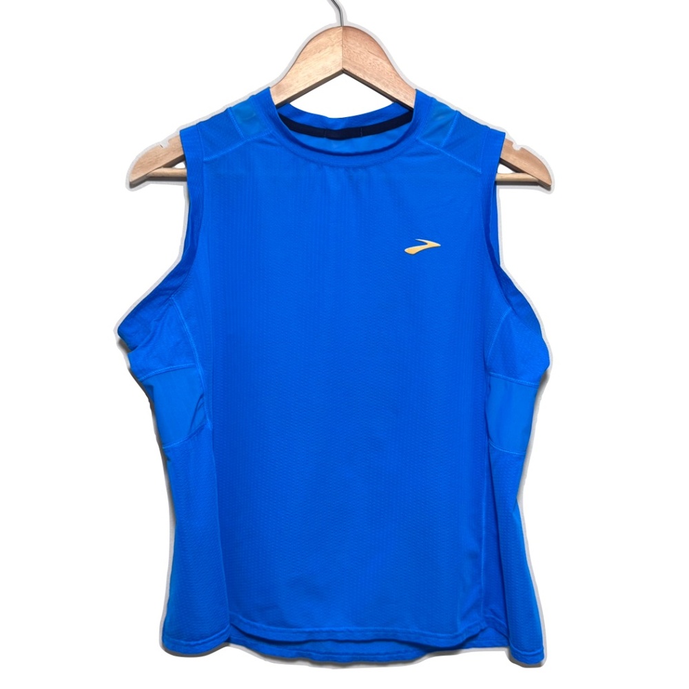 Brooks Women's Atmosphere Sleeveless Top in Blue Bolt Size XL